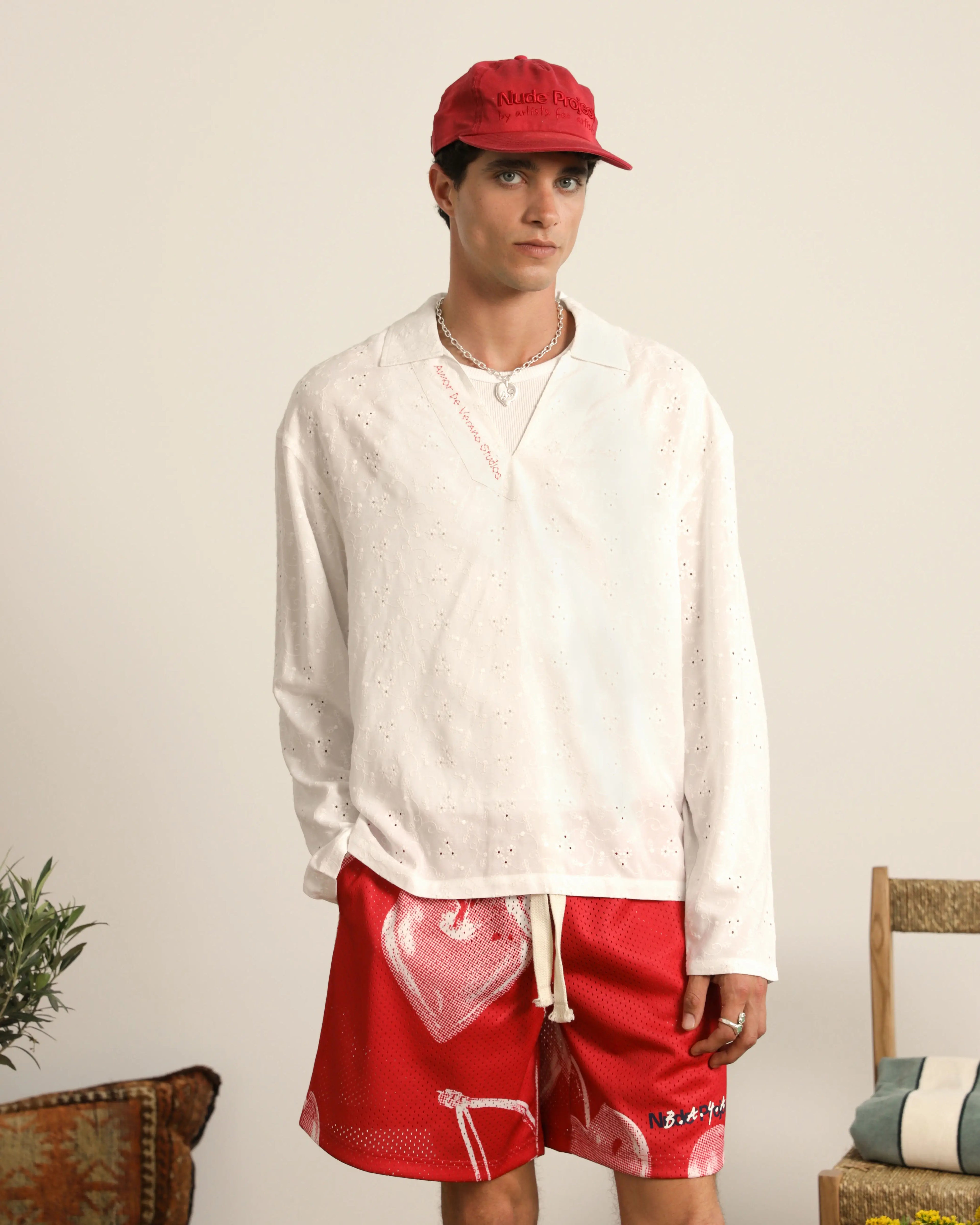 Gigi Mesh Short Red
