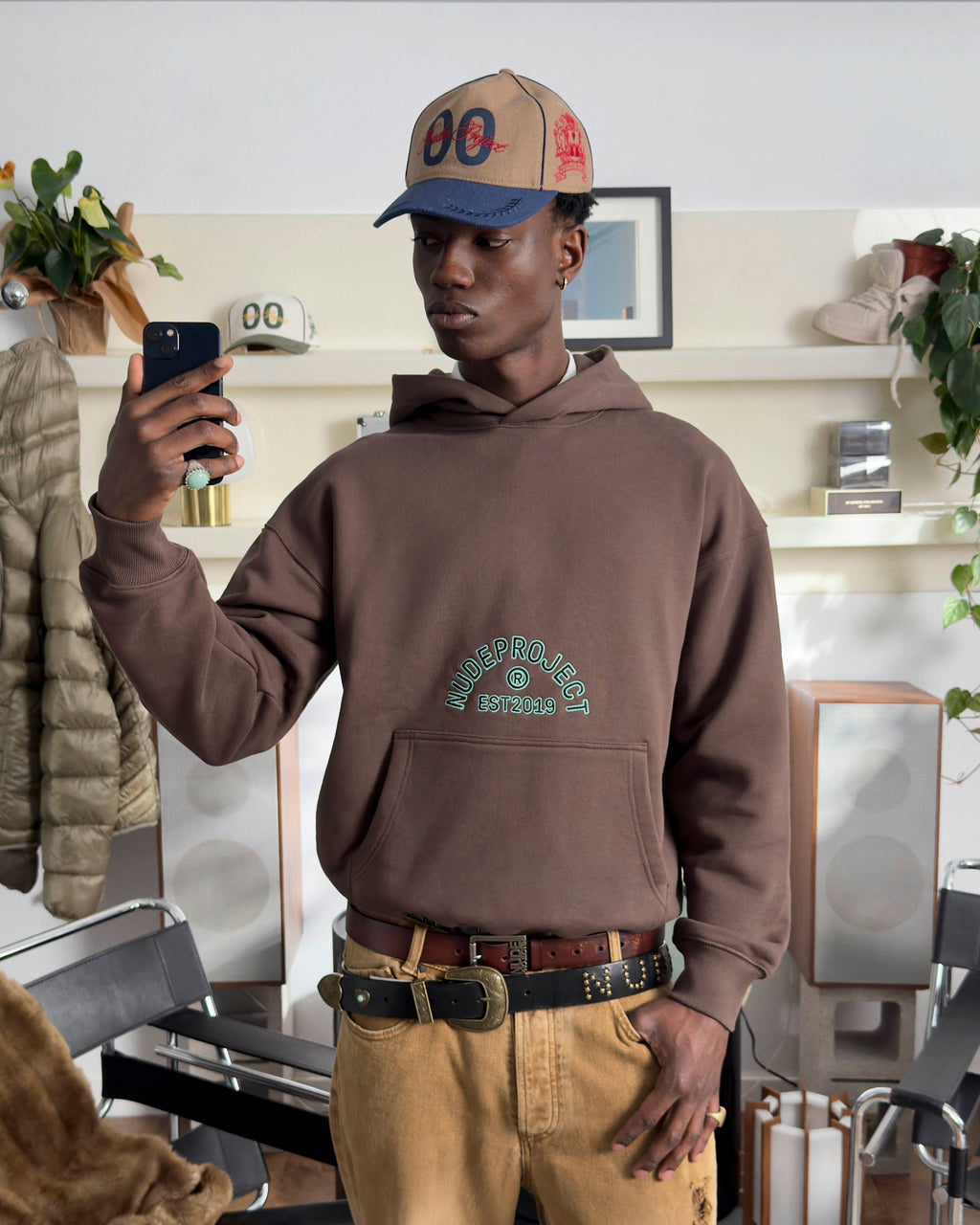 Swans Hoodie Brown Nude Project México Oficial Nude Project Mexico
