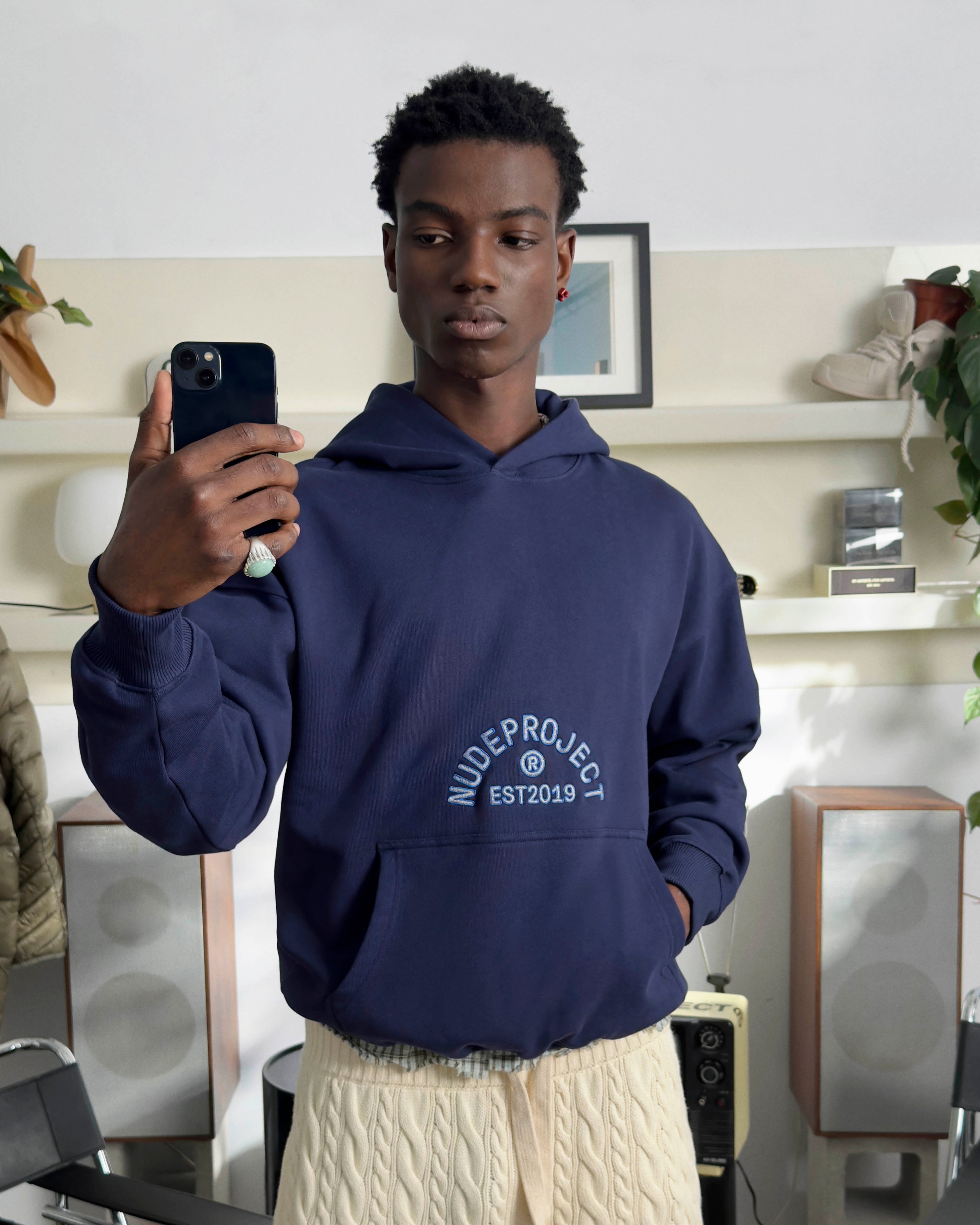 Swans Hoodie Navy Nude Project México Oficial Nude Project Mexico