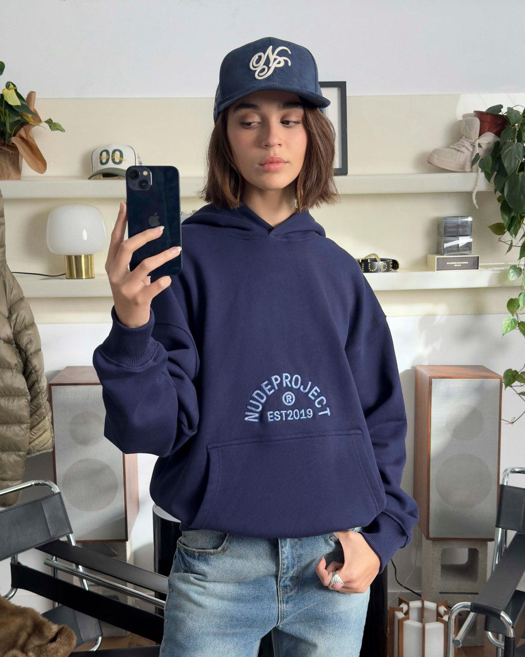 Swans Hoodie Navy Nude Project México Oficial Nude Project Mexico