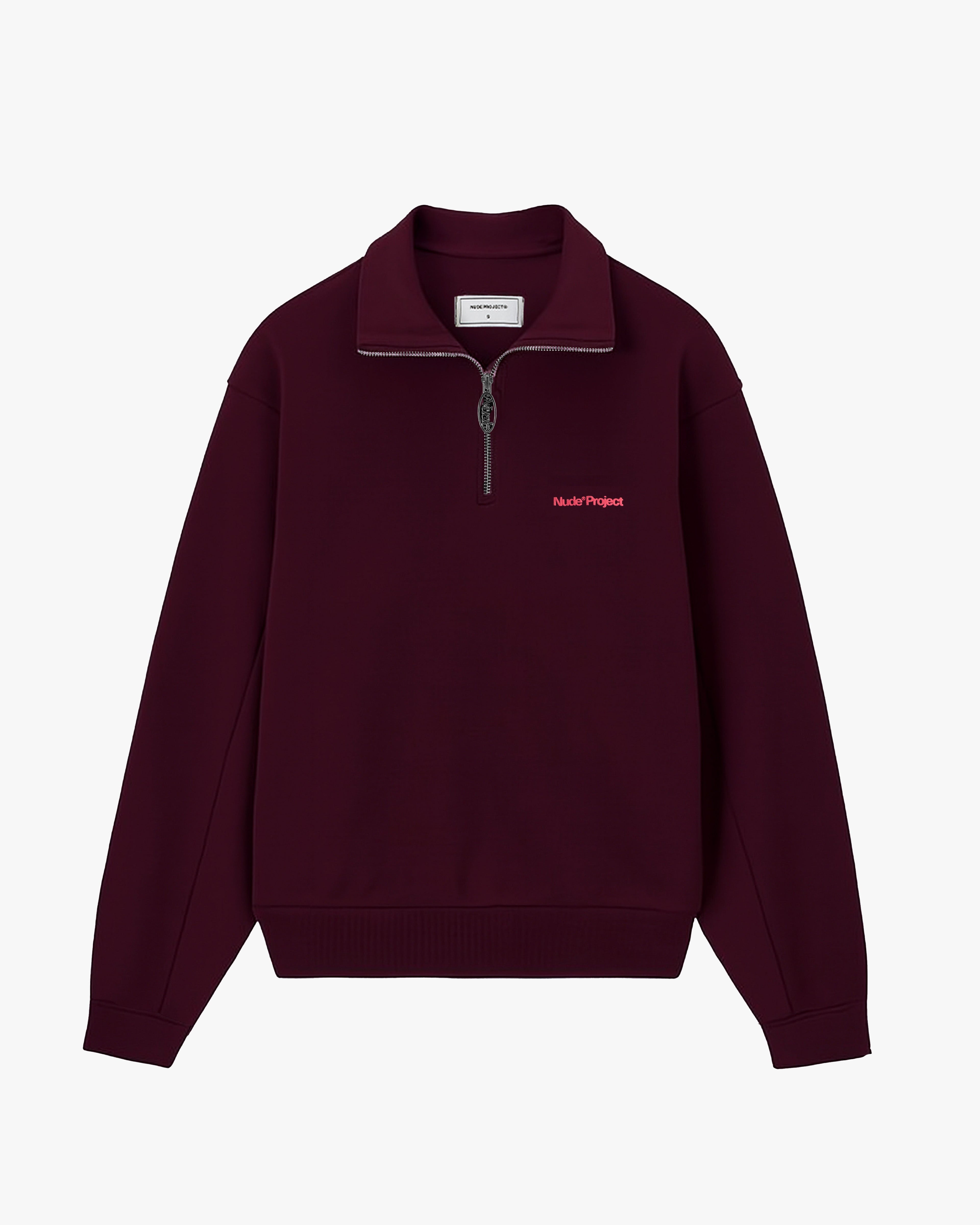 Origins Quarter-Zip Burgundy Nude Project México Oficial Nude Project Mexico