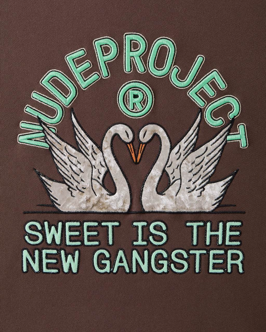 Swans Hoodie Brown Nude Project México Oficial Nude Project Mexico