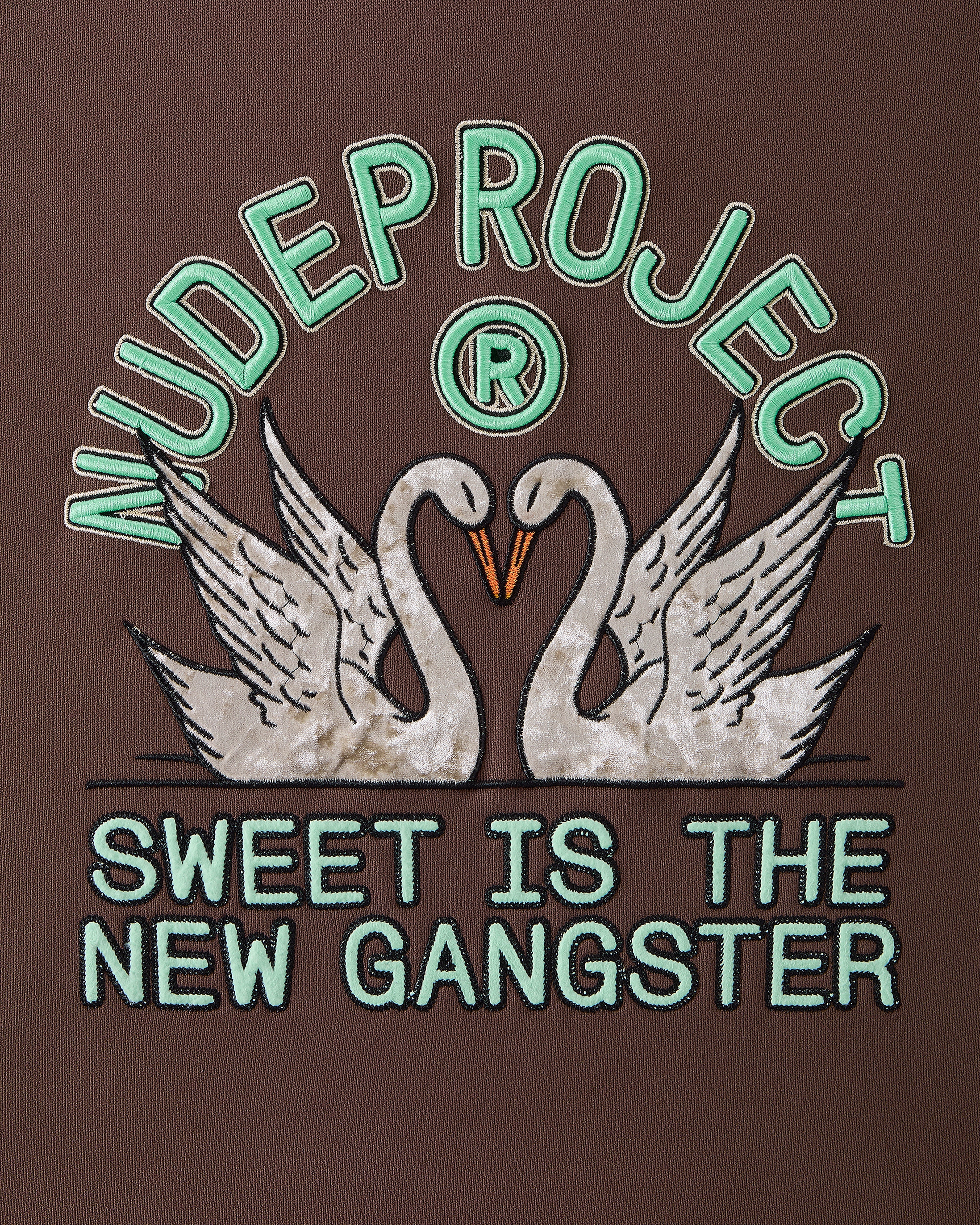 Swans Hoodie Brown Nude Project México Oficial Nude Project Mexico