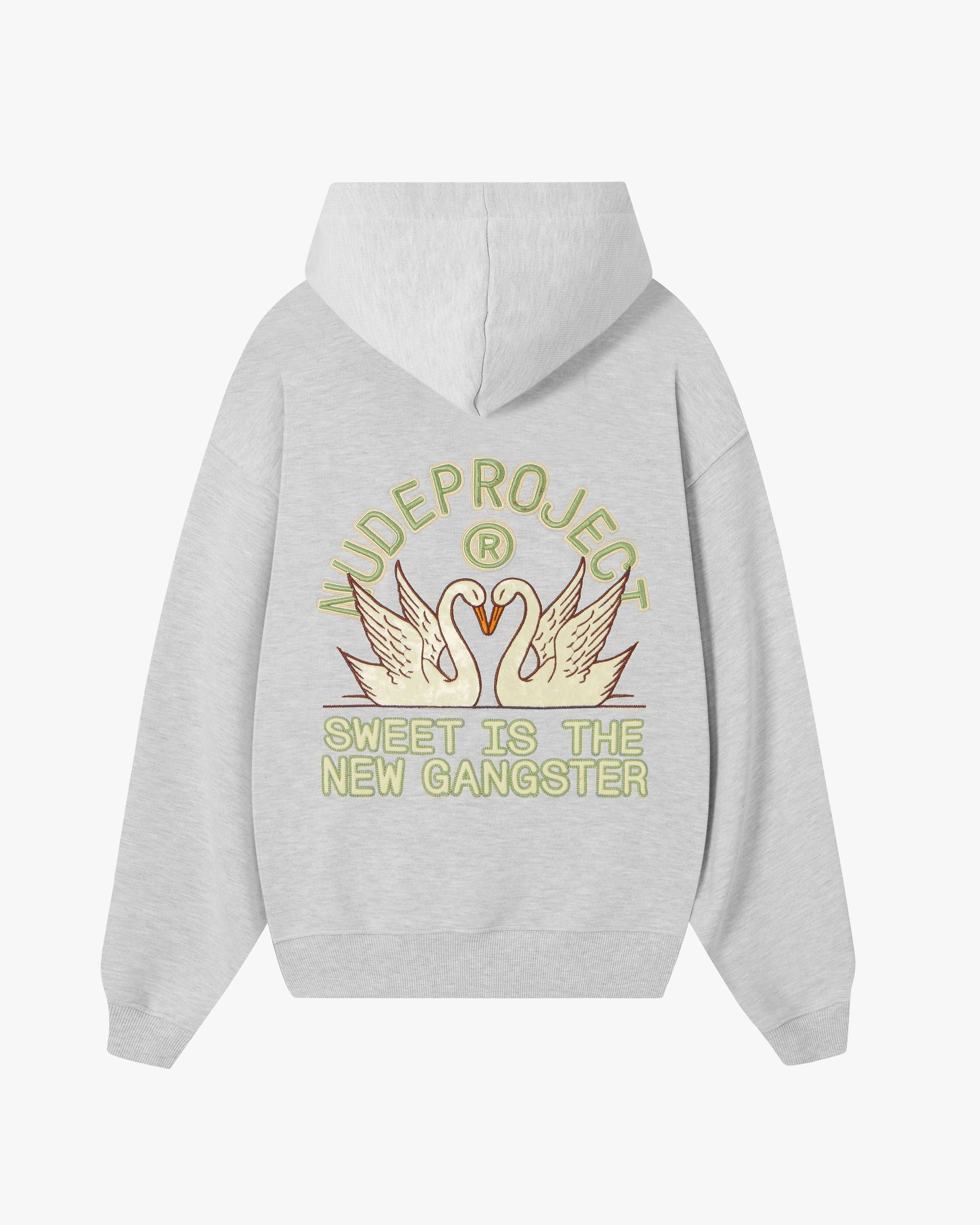 Swans Hoodie Grey Melange Nude Project México Oficial Nude Project Mexico