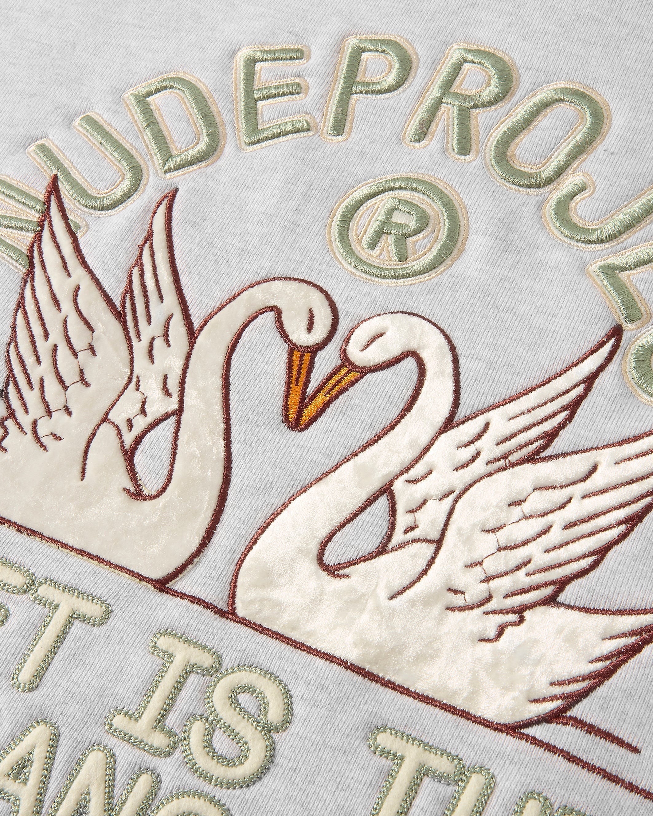 Swans Hoodie Grey Melange Nude Project México Oficial Nude Project Mexico