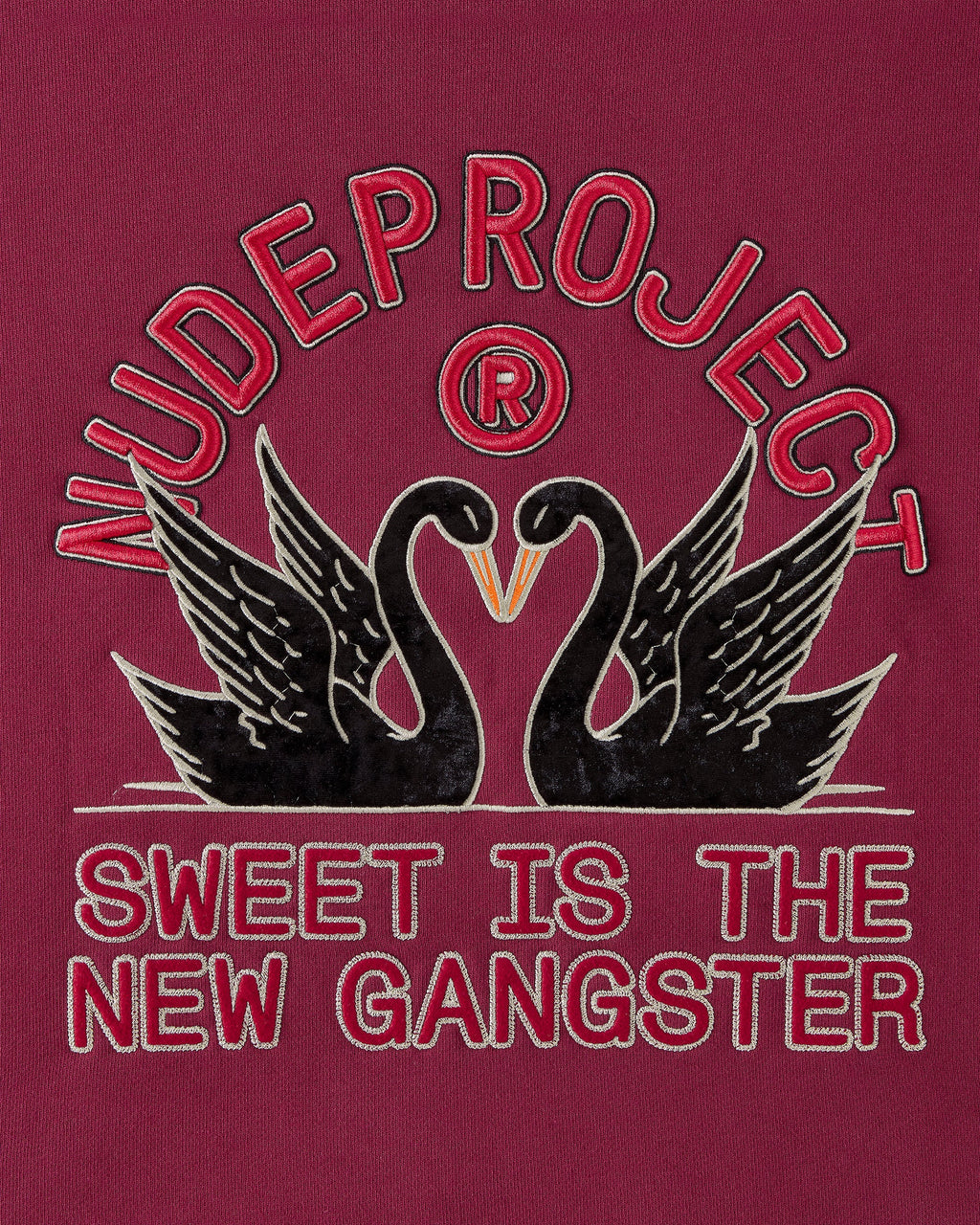 Swans Hoodie Burgundy