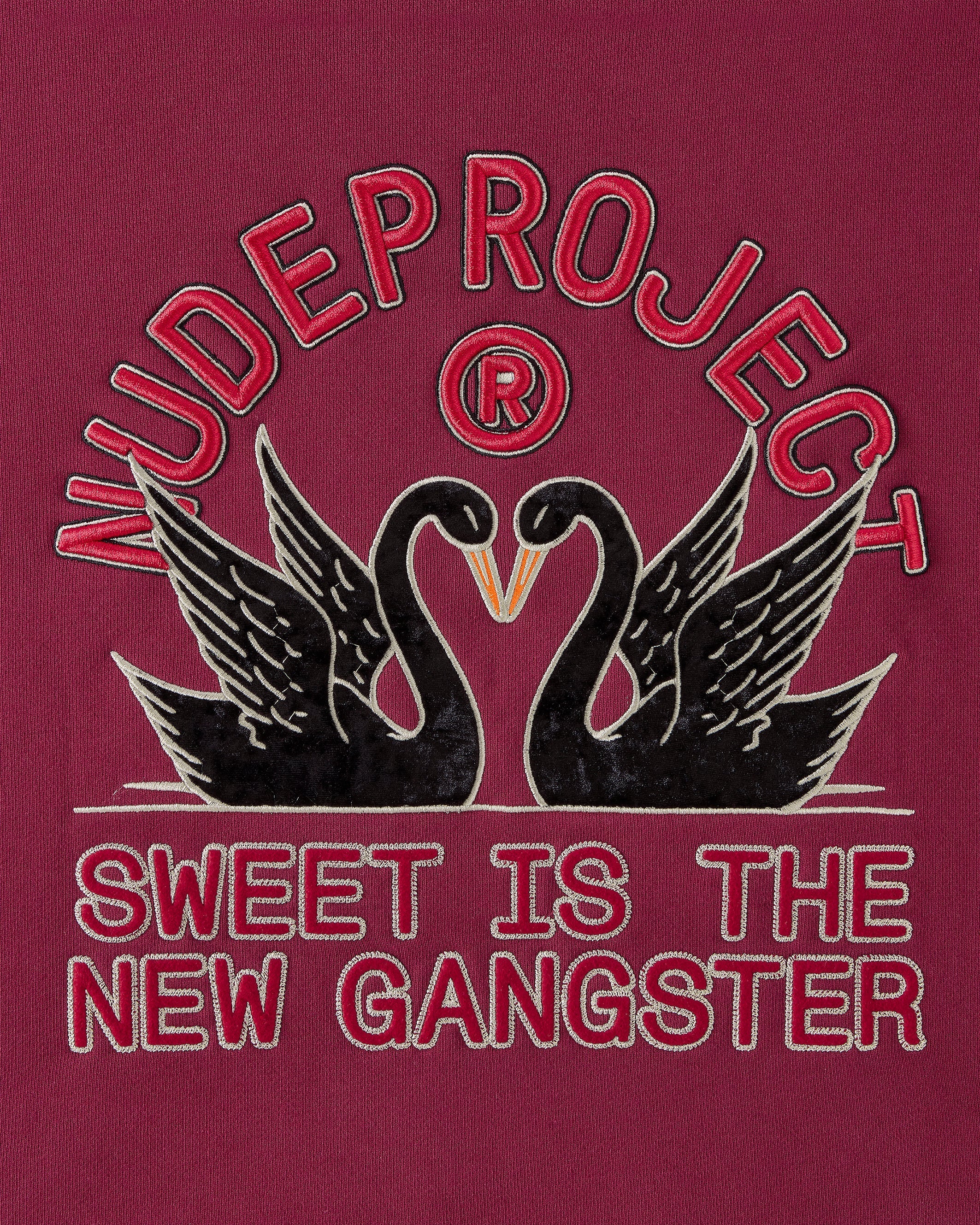 Swans Hoodie Burgundy