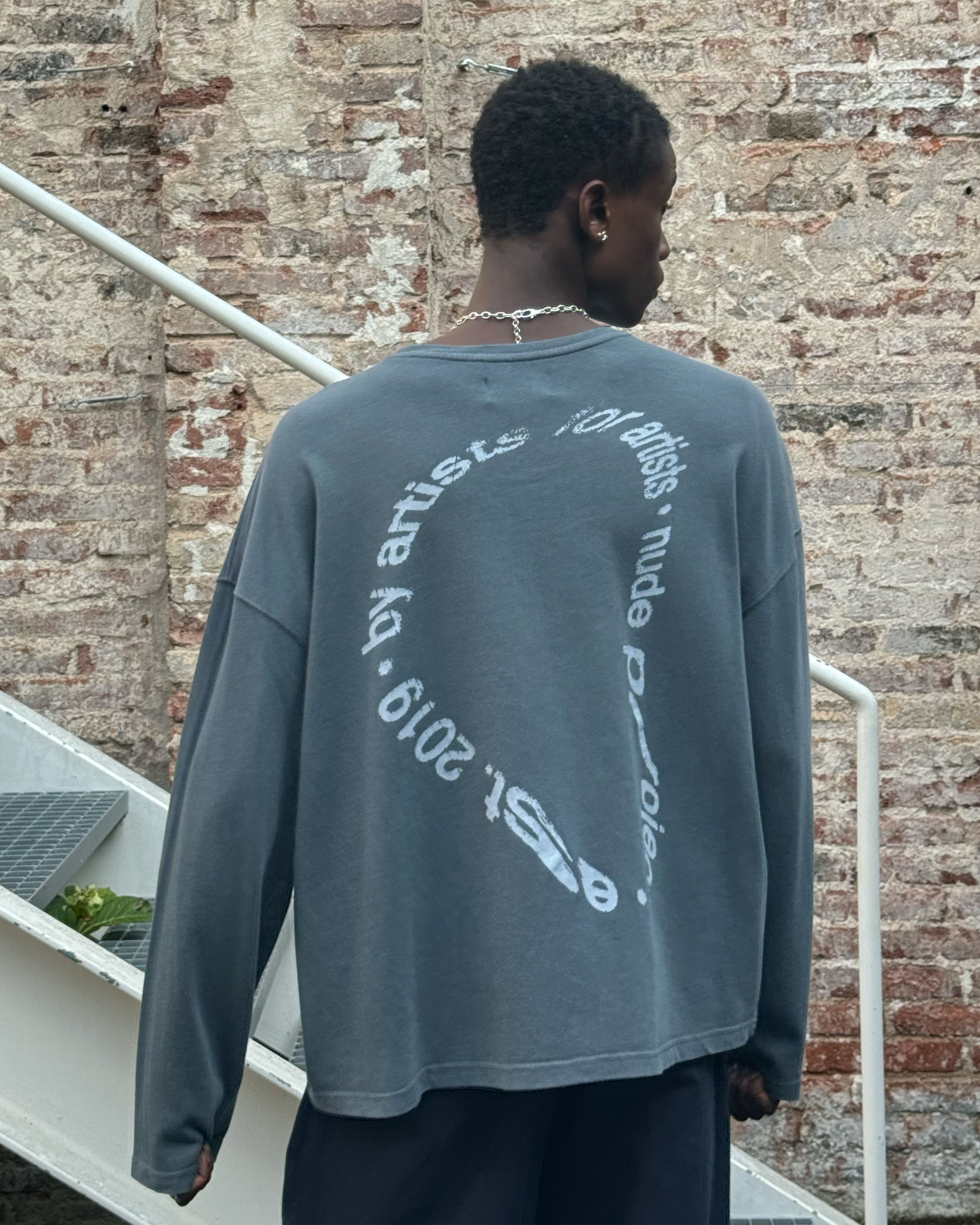 Gallery Long-Sleeve Tee Ash Nude Project México Oficial Nude Project Mexico