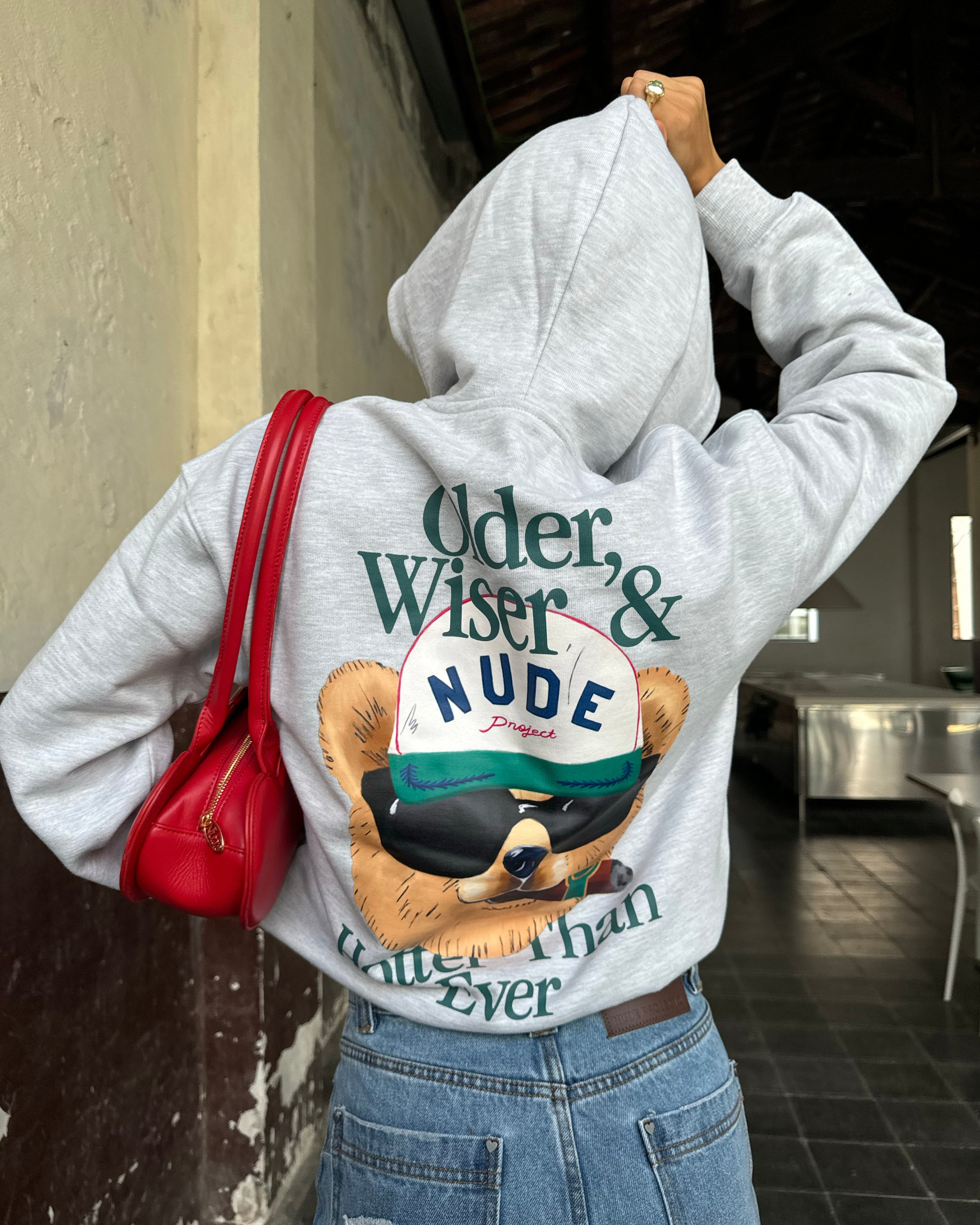 Hot Hoodie Grey Melange