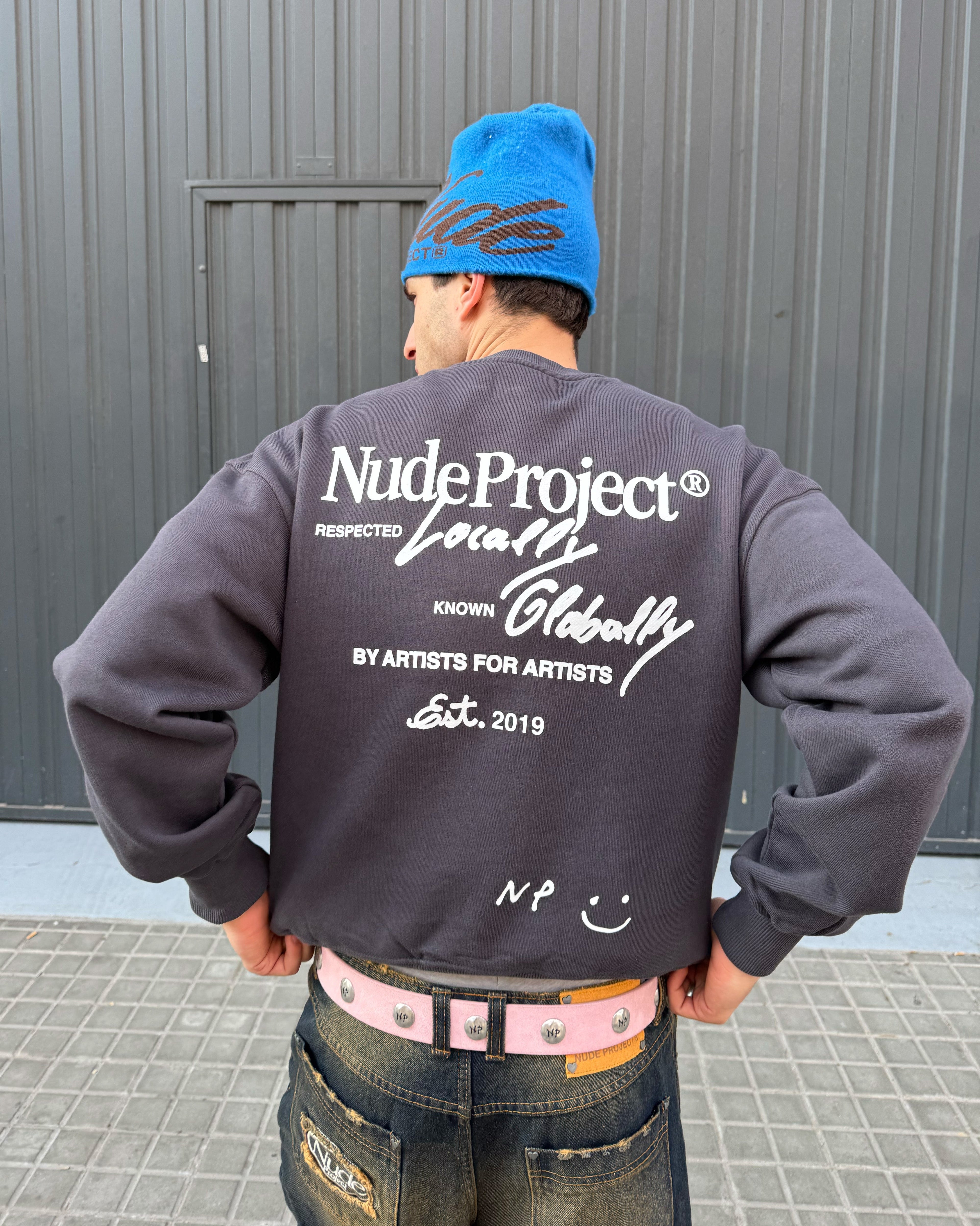Global Soon Sweatshirt Ash Nude Project México Oficial Nude Project Mexico