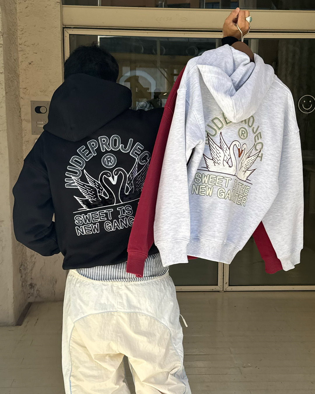 Swans Hoodie Black Nude Project México Oficial Nude Project Mexico