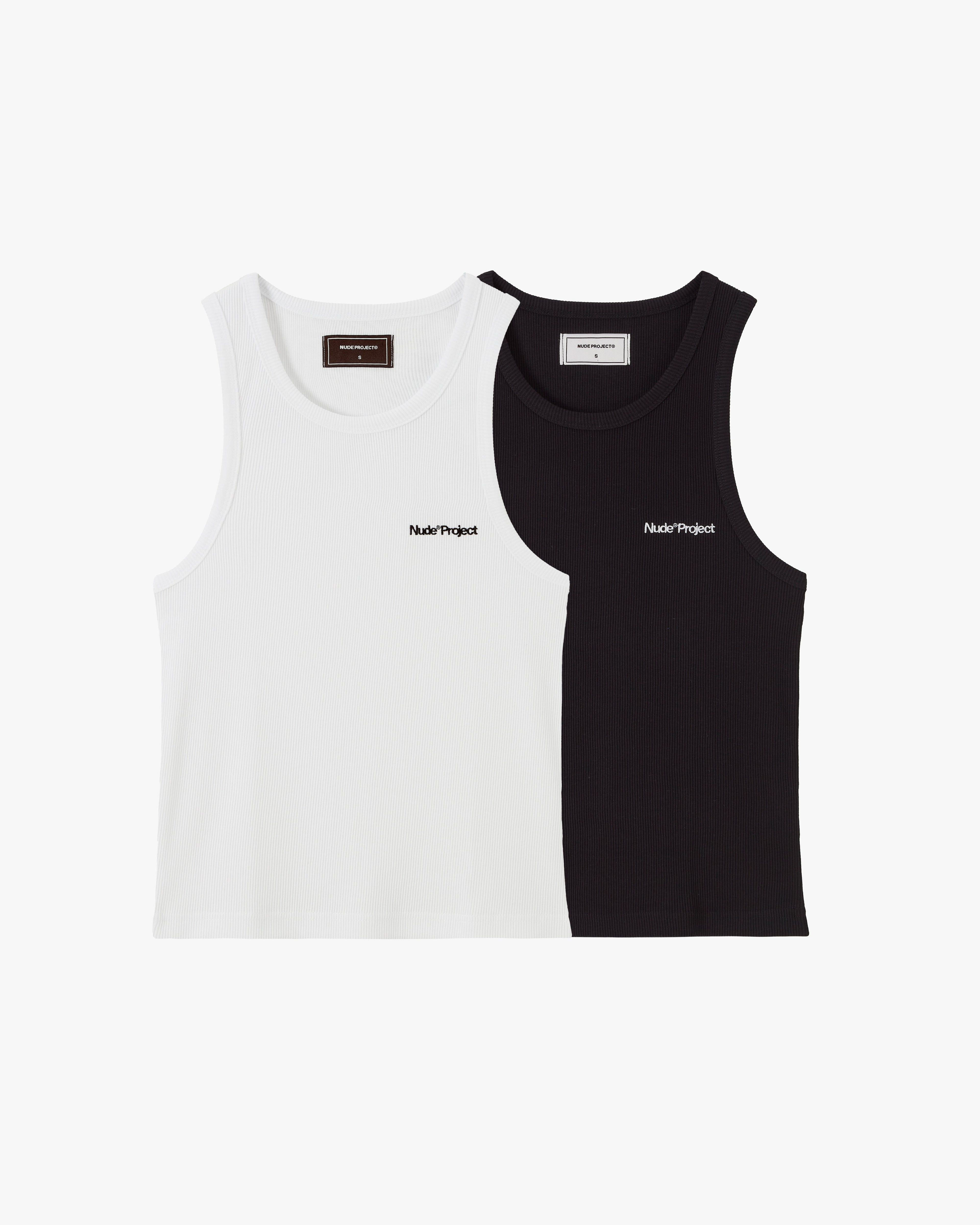 Basic Tank Top Black/White Nude Project México Oficial Nude Project Mexico