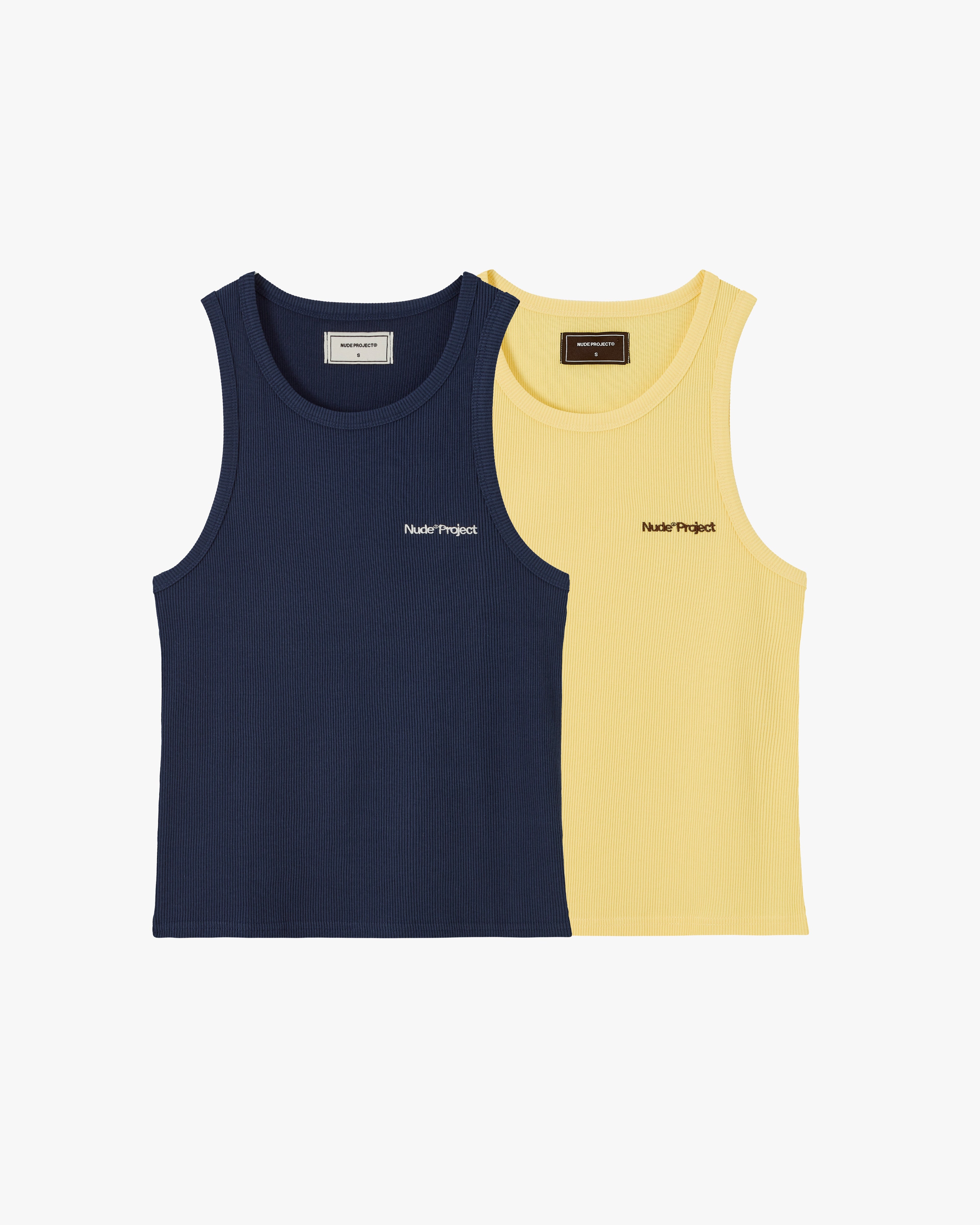 Basic Tank Top Navy/Yellow