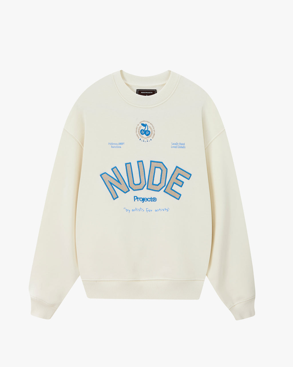 Varsity Sweatshirt Marshmallow Nude Project México Oficial Nude Project Mexico