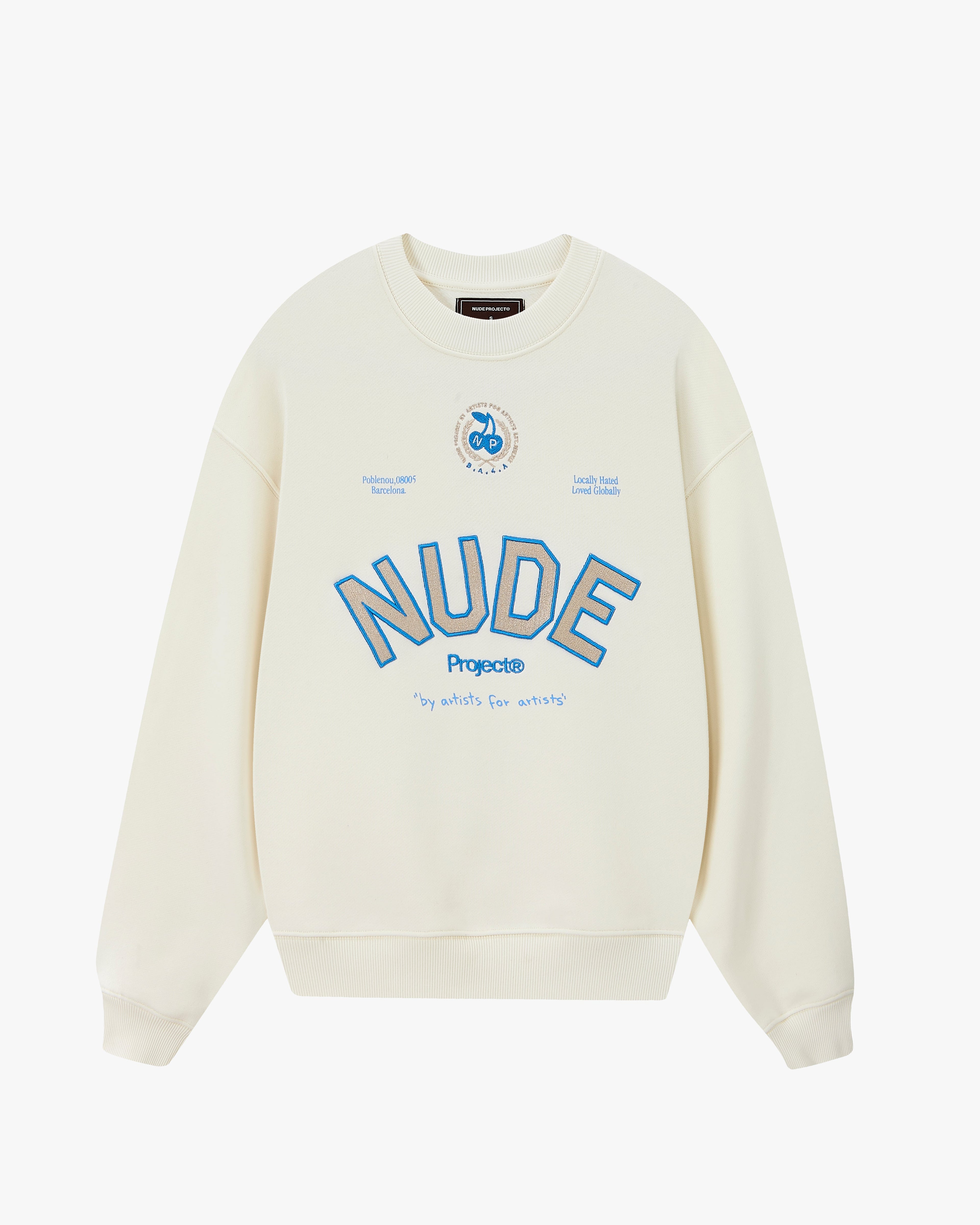 Varsity Sweatshirt Marshmallow Nude Project México Oficial Nude Project Mexico