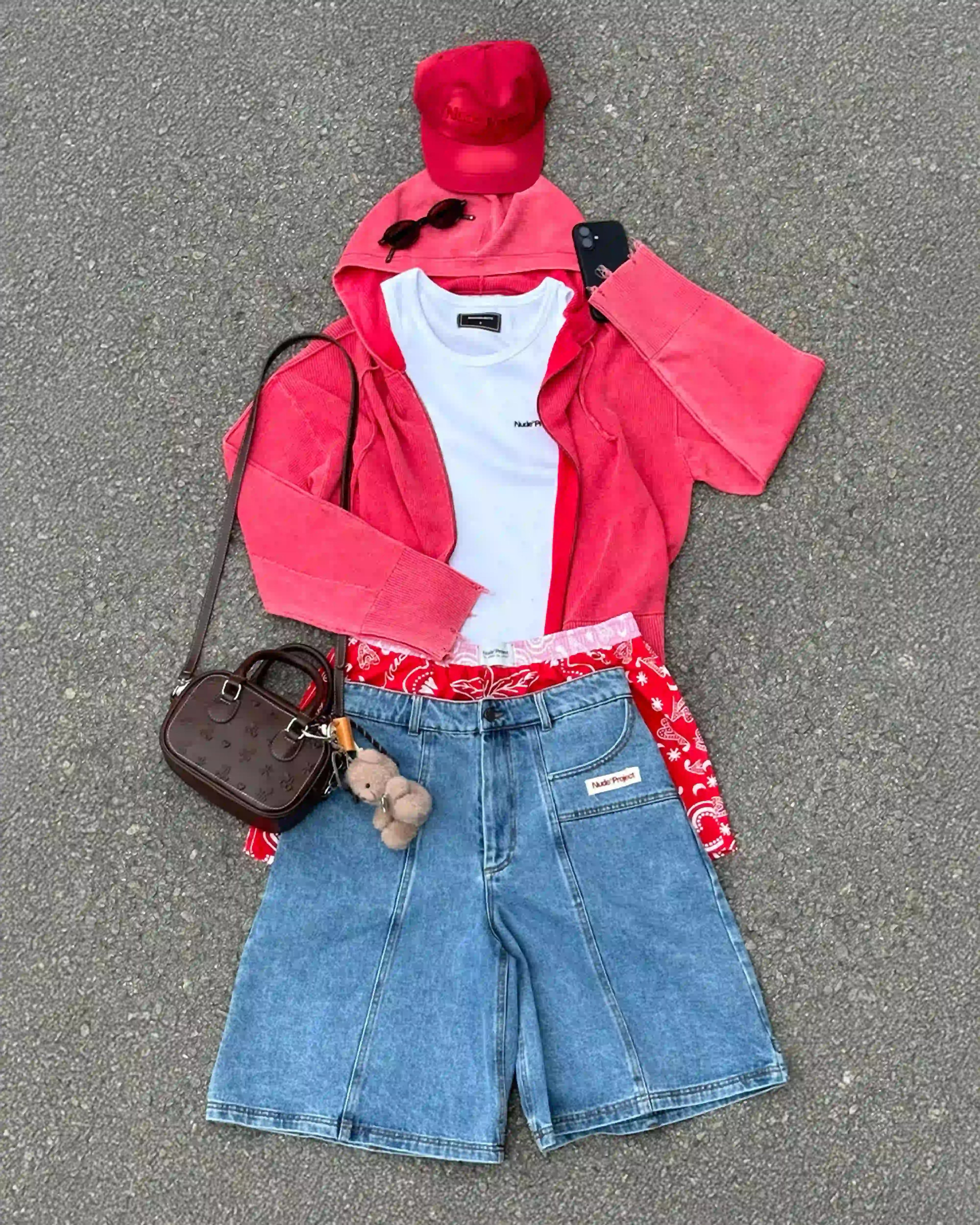 Updown Denim Shorts