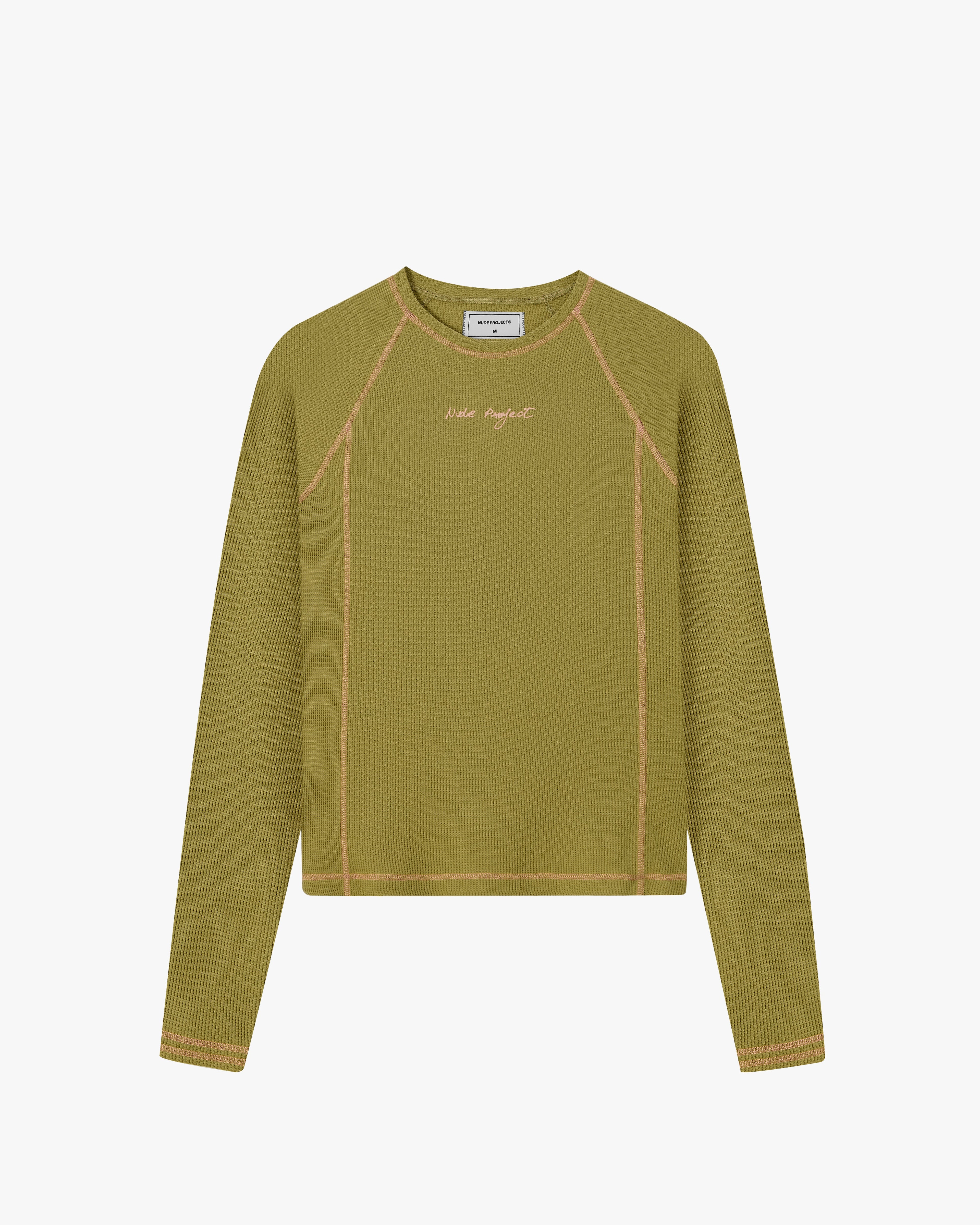 Waffle Long-Sleeve Tee 2 Pack Green/Blue Nude Project México Oficial Nude Project Mexico