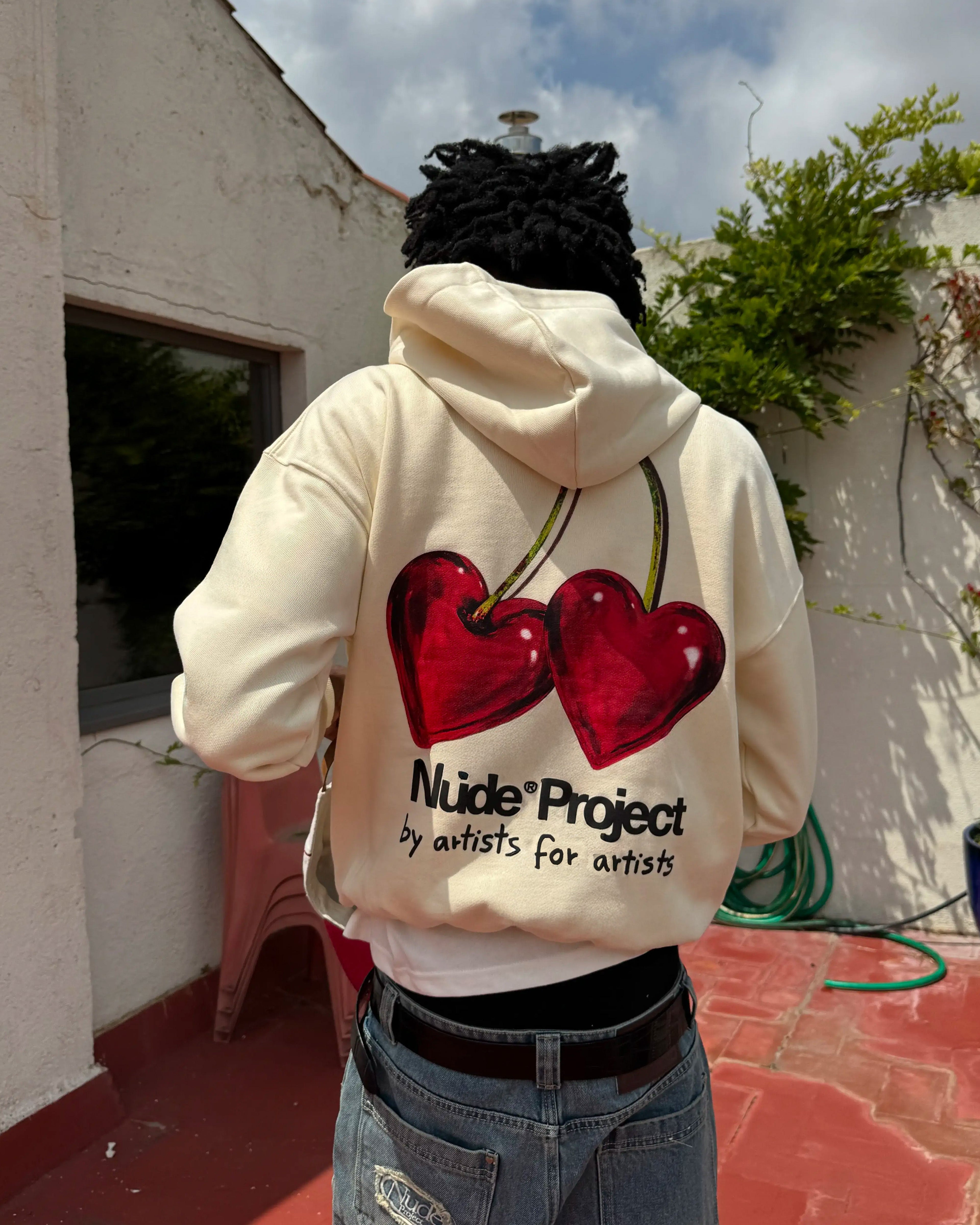 Juicy Cherry Hoodie Marshmallow Nude Project México Oficial Nude Project Mexico